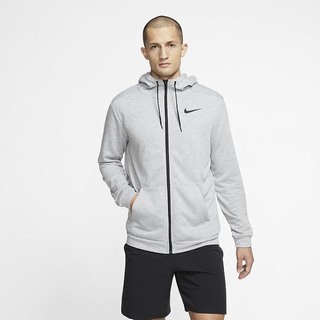 Hanorace Nike Dri-FIT Full-Zip Training Barbati Gri Inchis Negrii | DHKS-70351